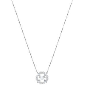NIB Swarovski 5411136 Sparkling Dance Pear Necklace Flower Crystal Rhodium $129